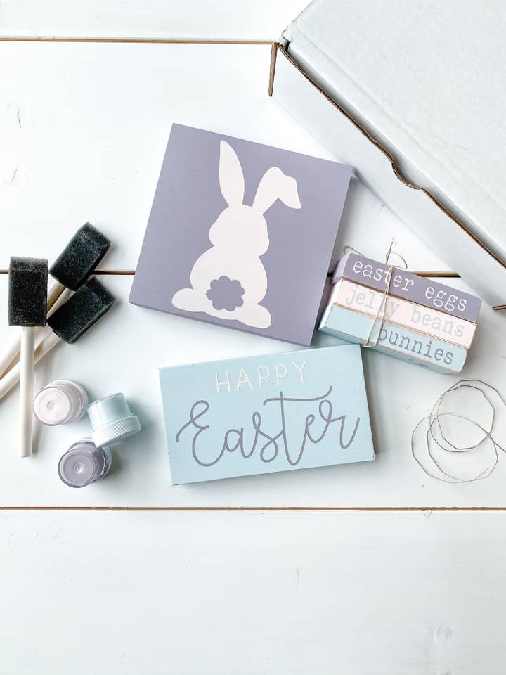 Happy Easter - Sign Bundle | DIY Kit for wholesale by Rustic Chalk Decor