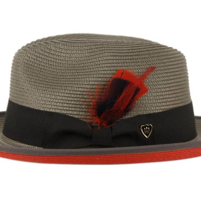 Epoch hats - Wholesale Fedora - Unisex - Polybraid Two Tone Fedora Hats with Grosgrain Band 4