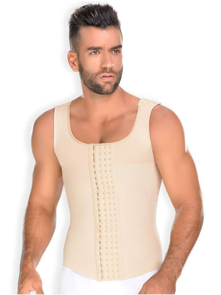 Beige Gilet a compressione Fajas MYD 0060 Body Shaper per uomo in vendita all'ingrosso su Faire