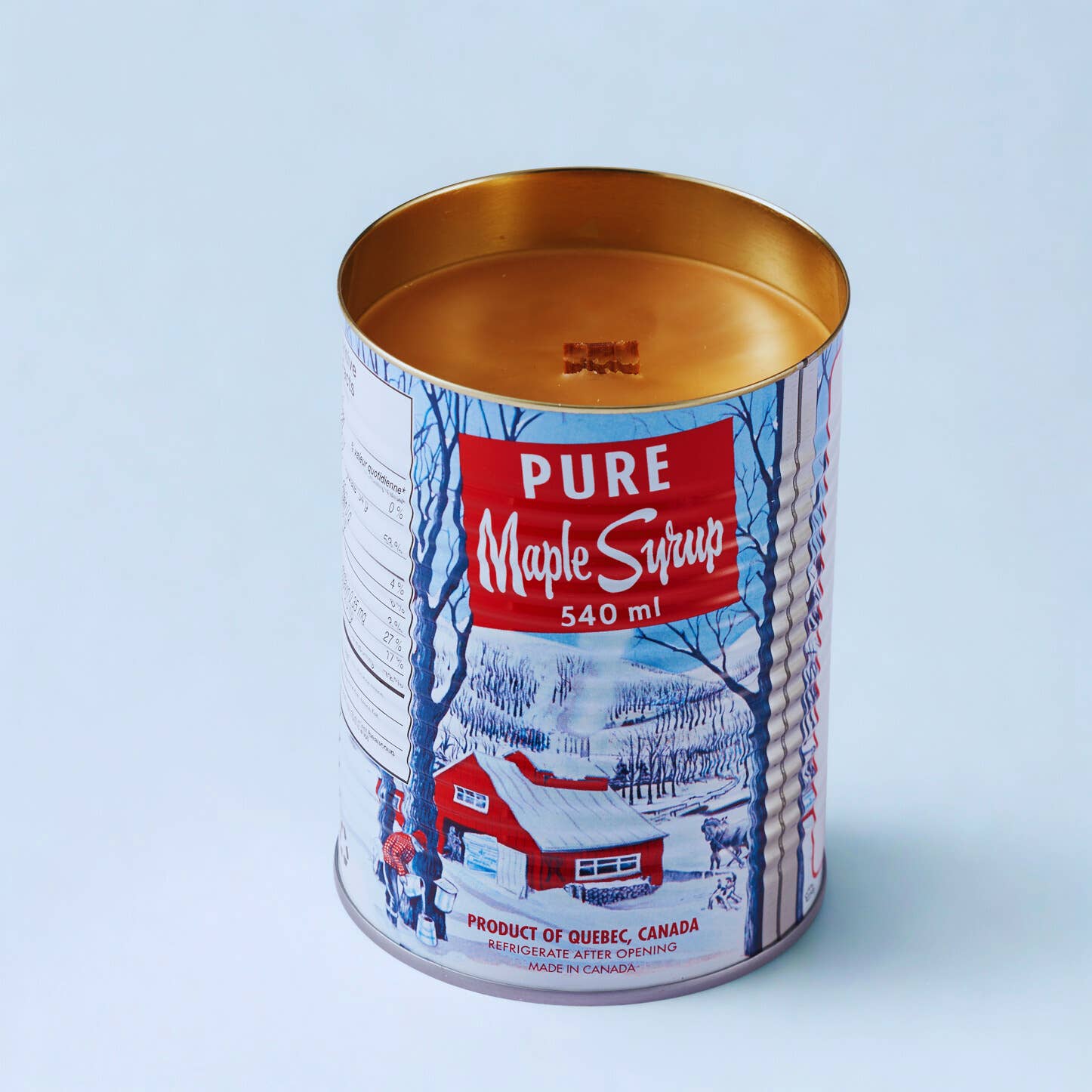 Seracon - Wholesale Jar/filled candle - Maple Syrup Candle – 540 ml Iconic Tin Can (Wood wick)1
