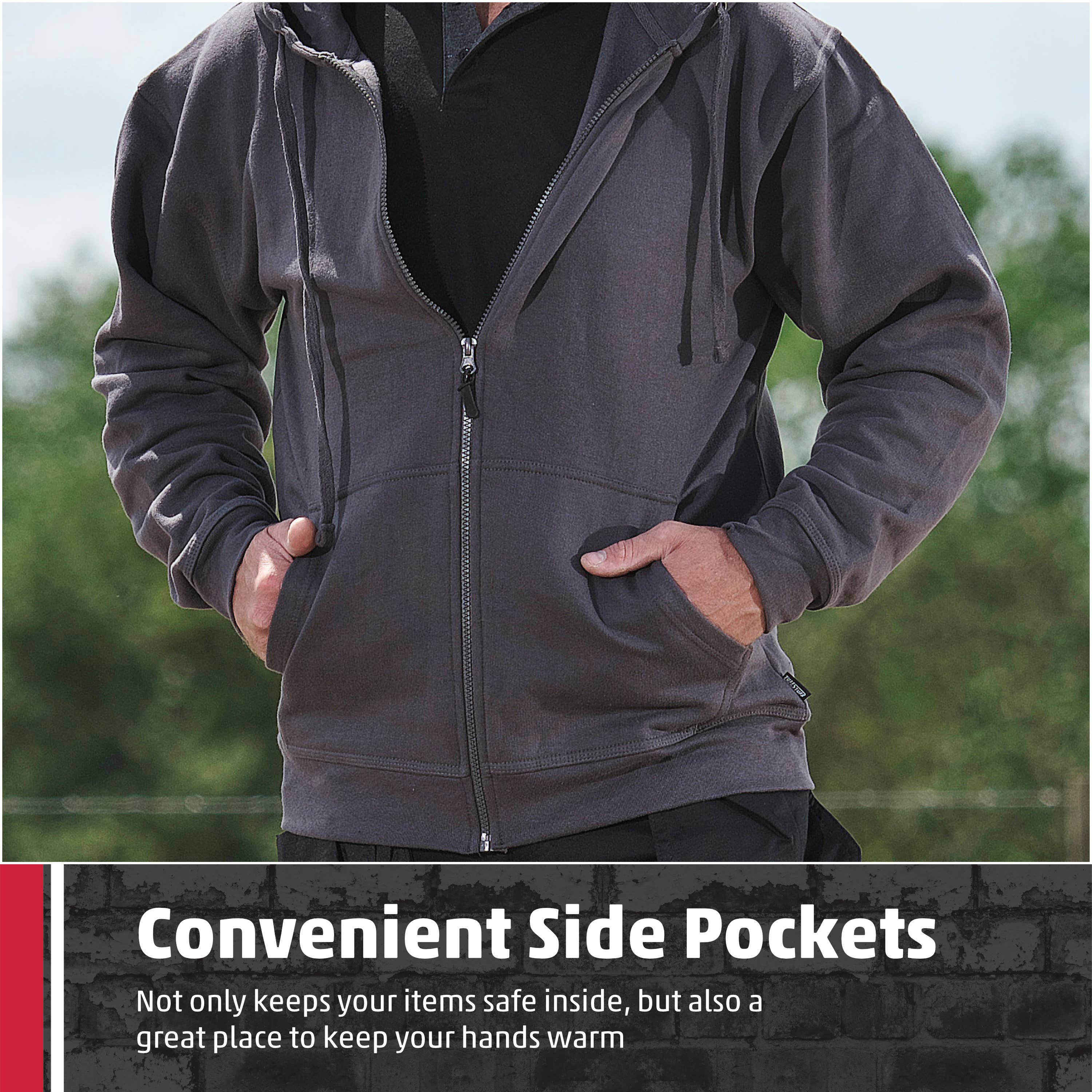 TuffStuff Workwear – wholesale Hoodie – Men's – TuffStuff Pro Work Hoodie, Full Zip, Lined Hood, Taped Neck8