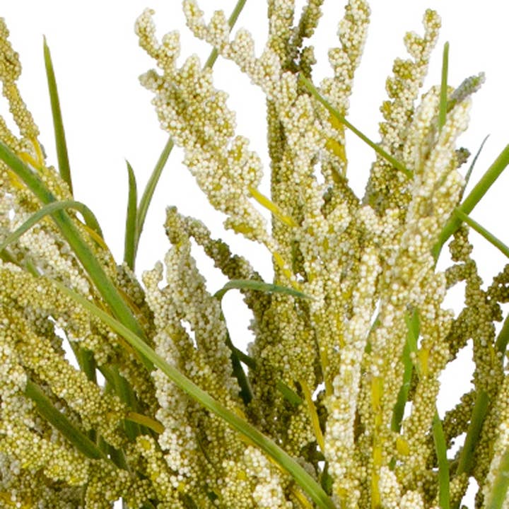 HomeRoots – wholesale Artificial plant – 14" Green Artificial Plant In Round Brown Wood Pot4