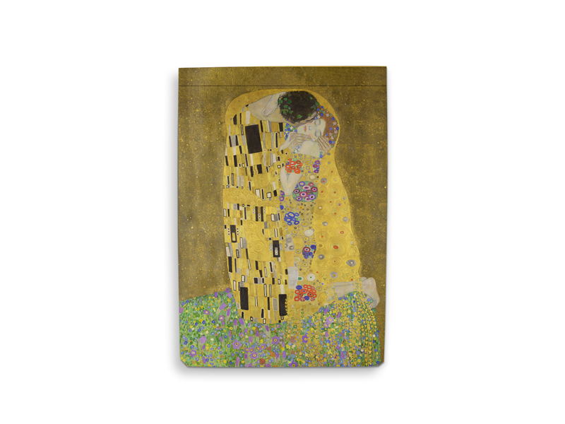 MUSEUM WEBSHOP - Vente Blocs-notes - Bloc-note blanc A6, Gustav Klimt, Le Baiser0