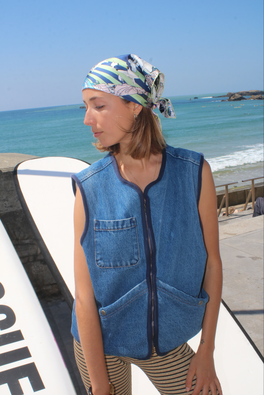 SOIE-MEME - Wholesale Sjaal - Dames - Cote des Basques - exclusieve SOIE-MEME twill bandana3