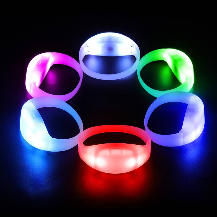 SELLVAY Fairy String Lights - Venta al por mayor Juguete con luces - Niños y bebés - Pulseras coloridas con iluminación brillante para fiestas, pulseras LED RGB