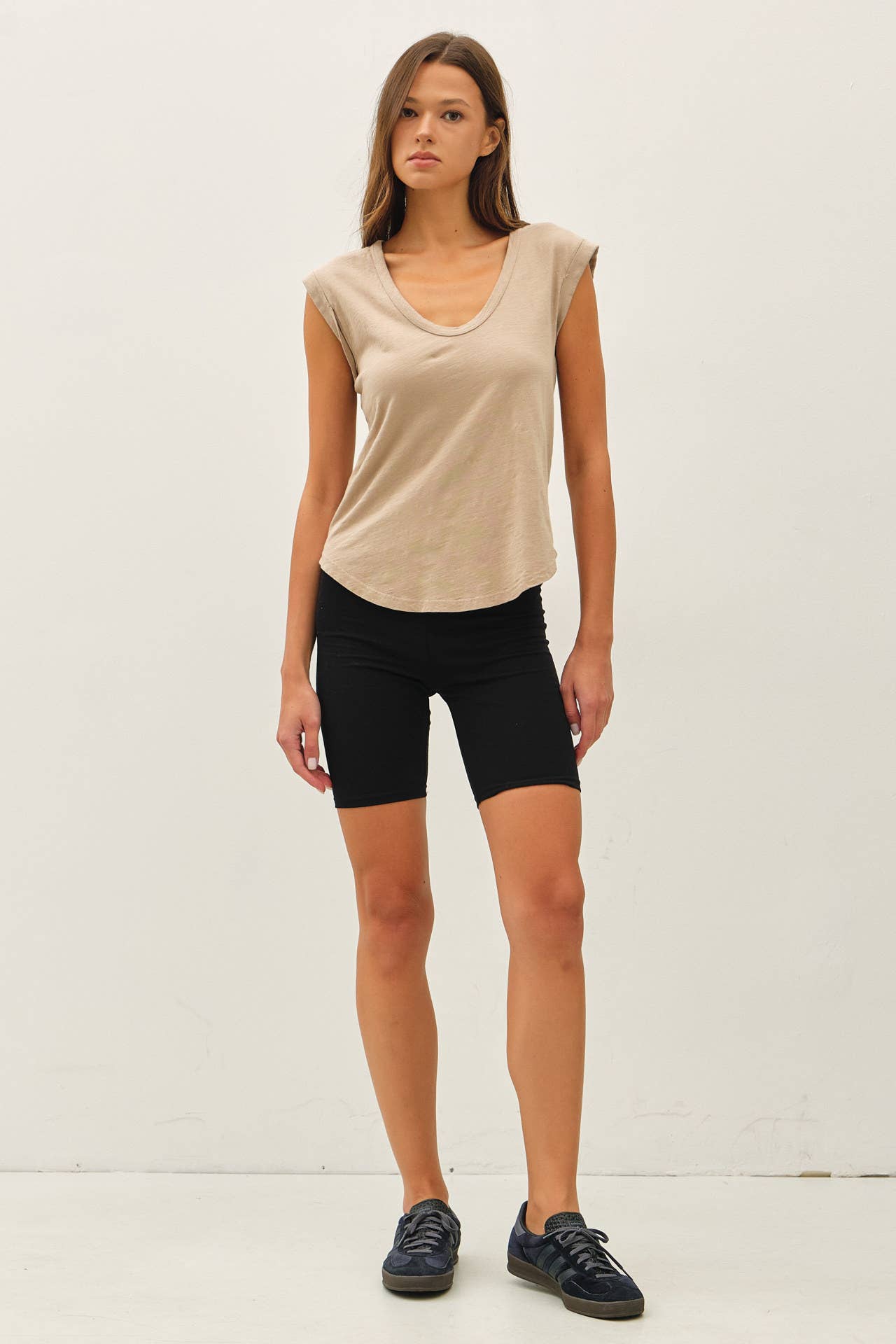 Be Cool - Wholesale T-Shirt - Women's - NEW COLOR-BASIC CAP SLEEVE GARMENT DYED TOP13