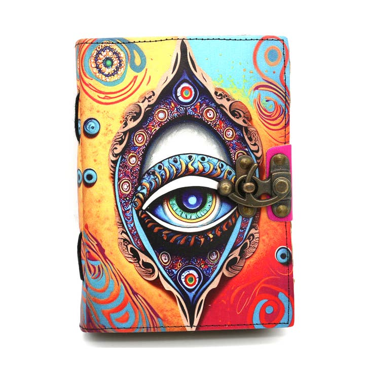 All Seeing Eye Blank læderjournal (5 x 7 tommer) for engroshandel hos Designs by Deekay Inc.