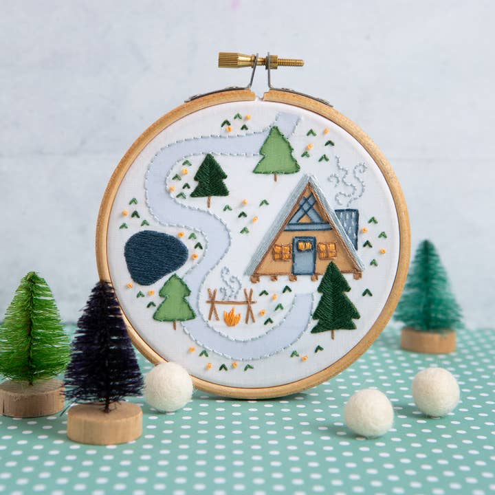 Hawthorn Handmade (US Duties Paid) - Wholesale Craft Sewing Kit - Log Cabin Mini Embroidery Kit | Complete Craft Kit for Beginners2