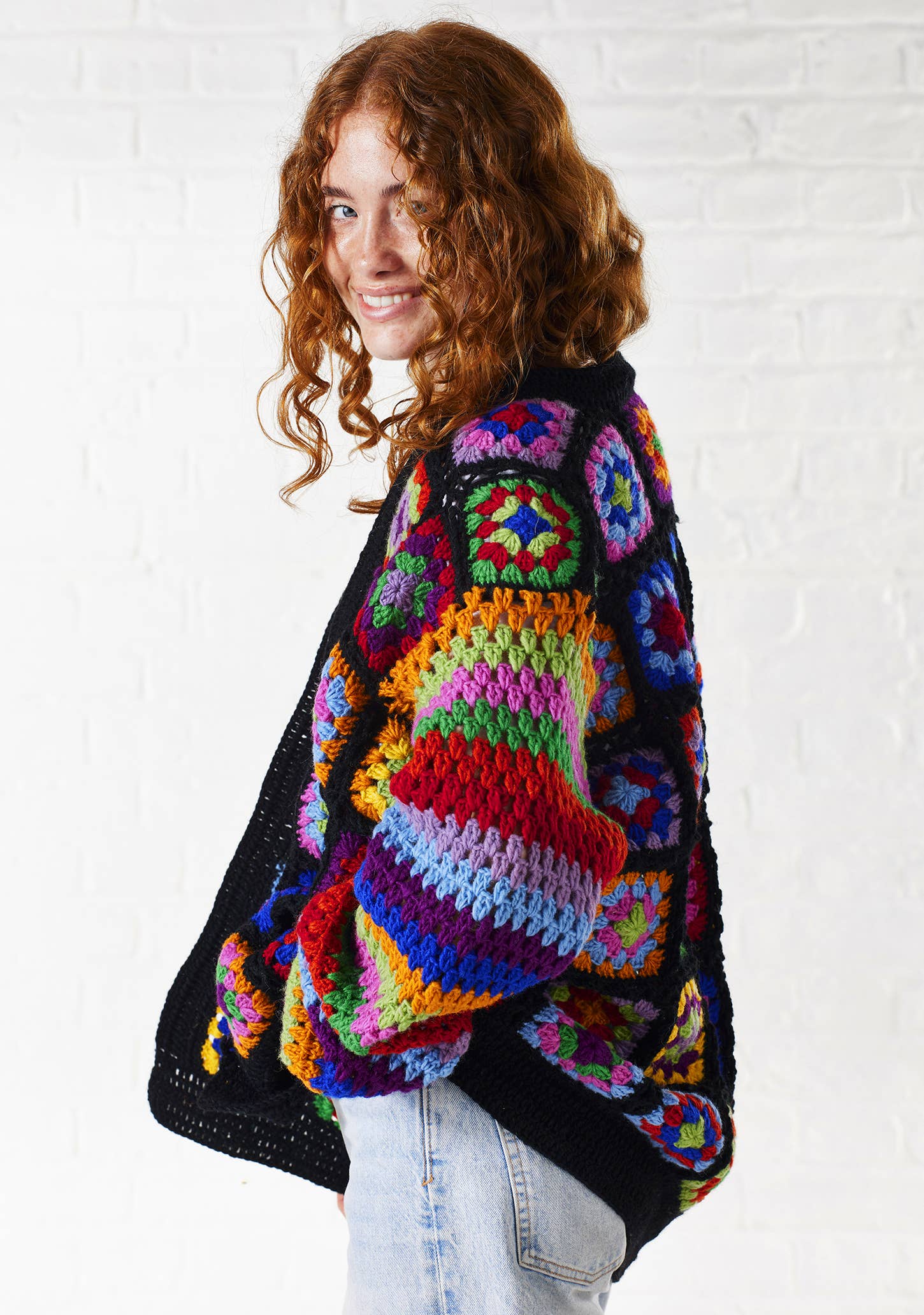 Namaste - Wholesale Cardigan - Women's - Crochet Rainbow Cardigan5