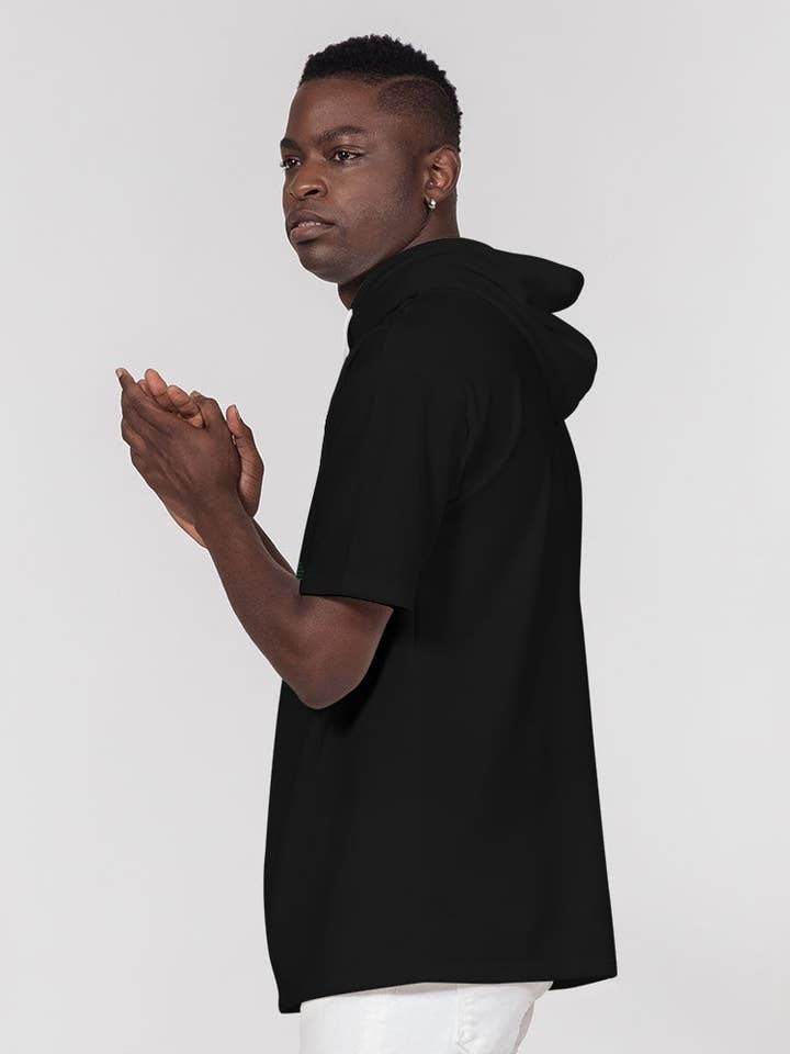 Guyanese Swag Guyana Map Premium Heavyweight Kurzarm Hoodie für Herren für den Großhandel von Guyanese Swag