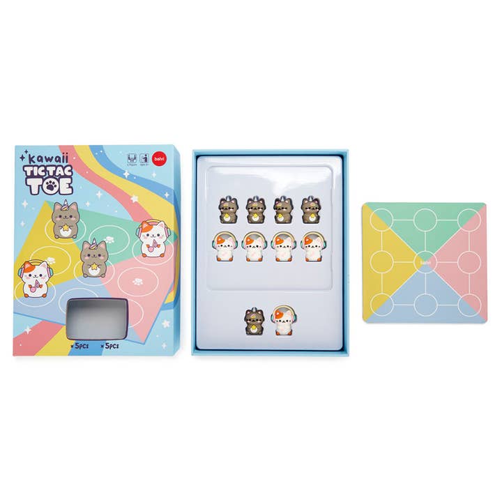 Balvi - Wholesale Board Game - Kawaii Tic Tac Toe board game, plastic/cardboard5