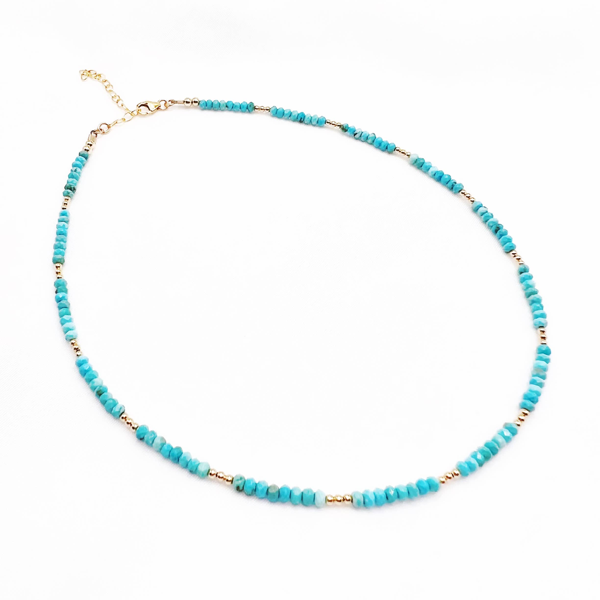 True by Kristy Jewelry - Wholesale Beaded/Pearl Necklace - Free Spirit Turquoise Beaded Necklace Gold Filled3