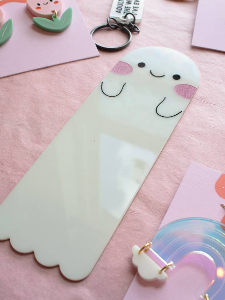 Ghost Bookmark for wholesale by Jollie Ollie Designs