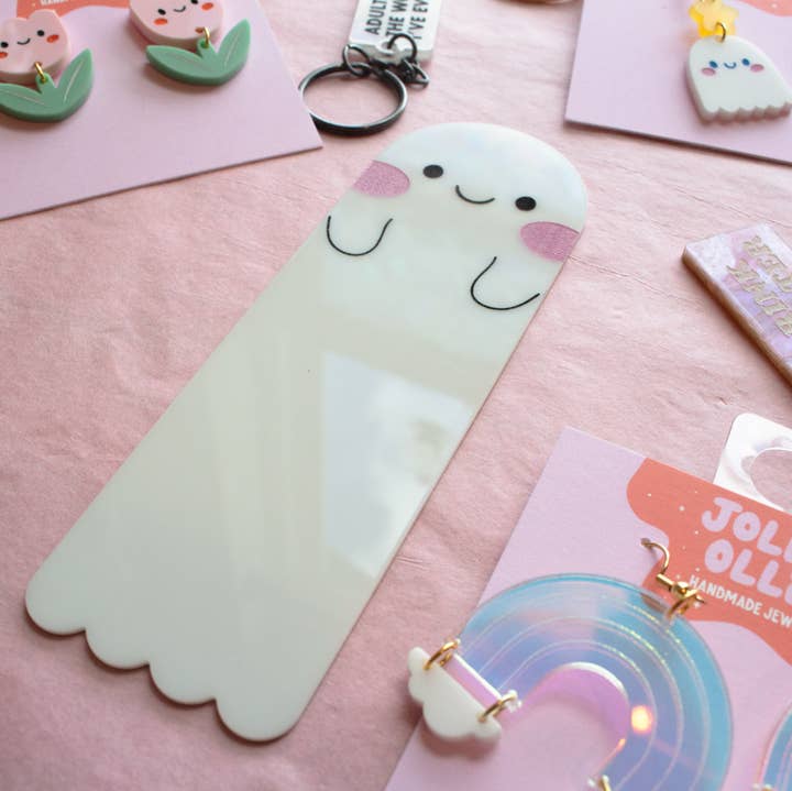 Jollie Ollie Designs - Wholesale Bookmark - Ghost Bookmark0