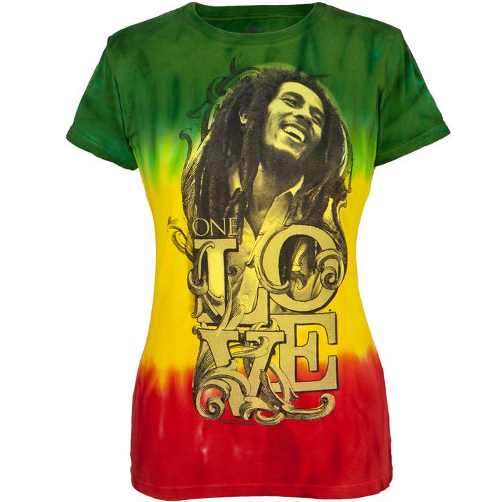 Bob Marley - T-shirt Tie-Dye Sourire Femme Juniors pour la vente par Official Store