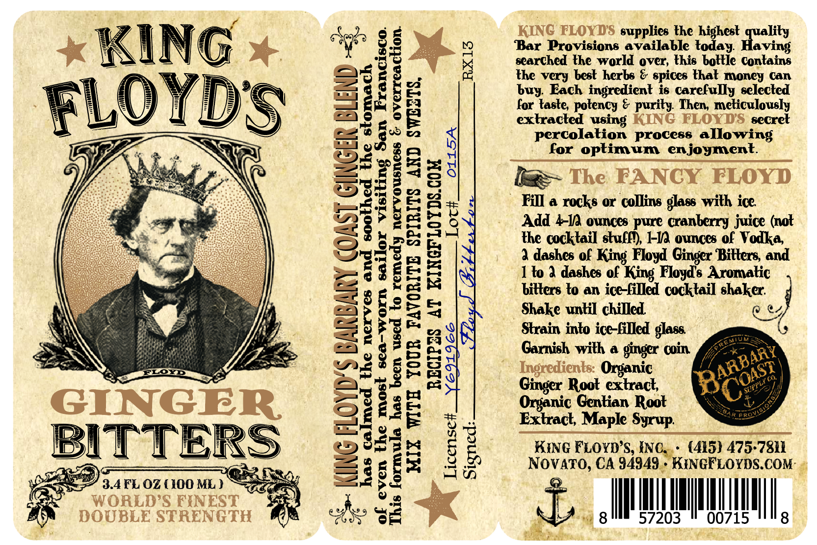 King Floyd’s - Vendita all'ingrosso Bitter - Bitter allo zenzero KING FLOYD'S2