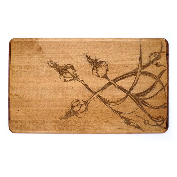 JK Adams – wholesale Cheese board – Maple Artisan Charcuterie Board-Laura Zindel Garlic