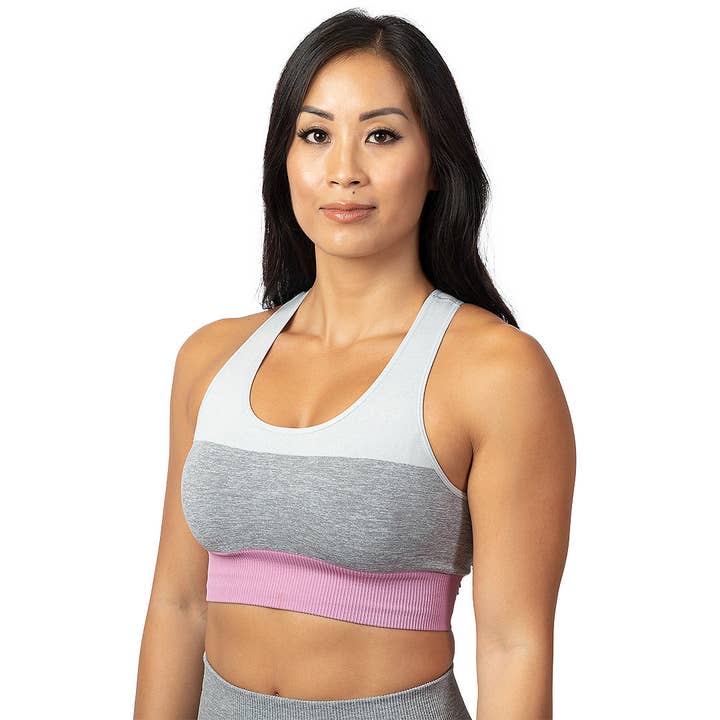 Top corto tricolore HeadQuarters Rosa per la vendita all'ingrosso da parte di HeadQuarters Clothing