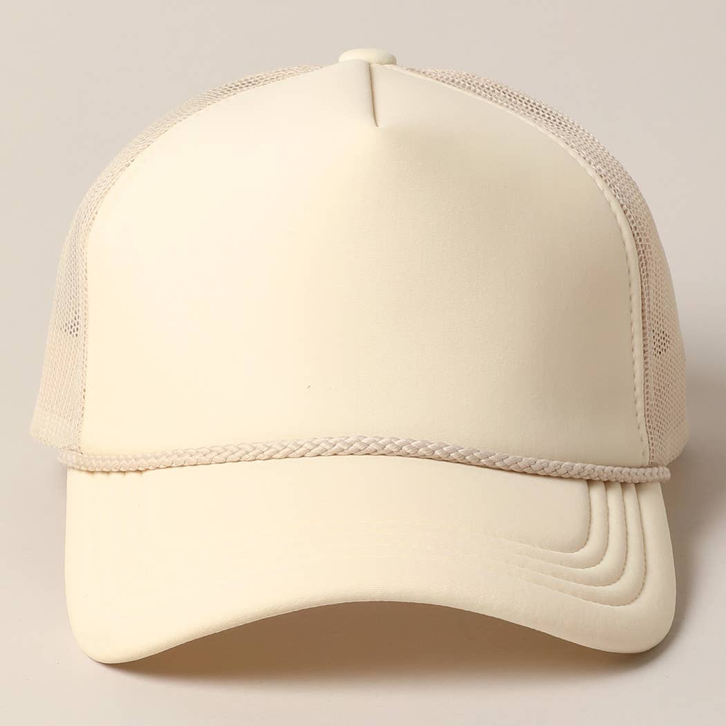 Fashion City – wholesale Trucker hat – Women’s – Plain Foam Rope Mesh Back Trucker Hat 10