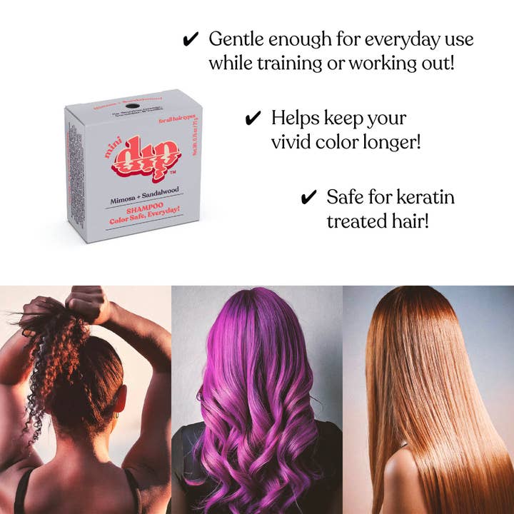 Dip - Wholesale Shampoo Puck/Solid Shampoo - Mini Dip Shampoo Bar: Color Safe, Everyday - Mimosa & Sandalwood3