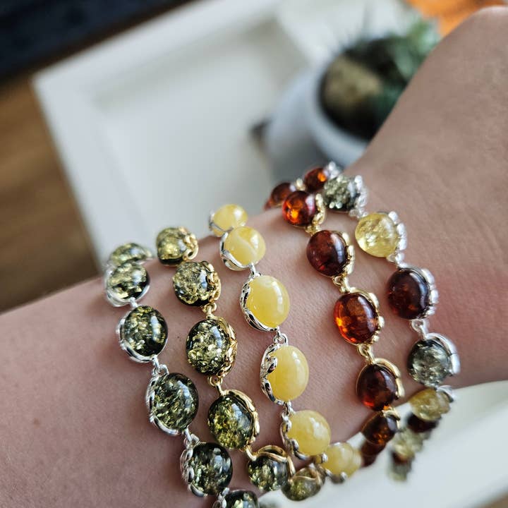 Sterling silver 925 bracelet Baltic Amber bracelet handmade and other Purchase Wholesale bigiotteria argento 925. Free Returns & Net 60 Terms on Faire trending on Faire.