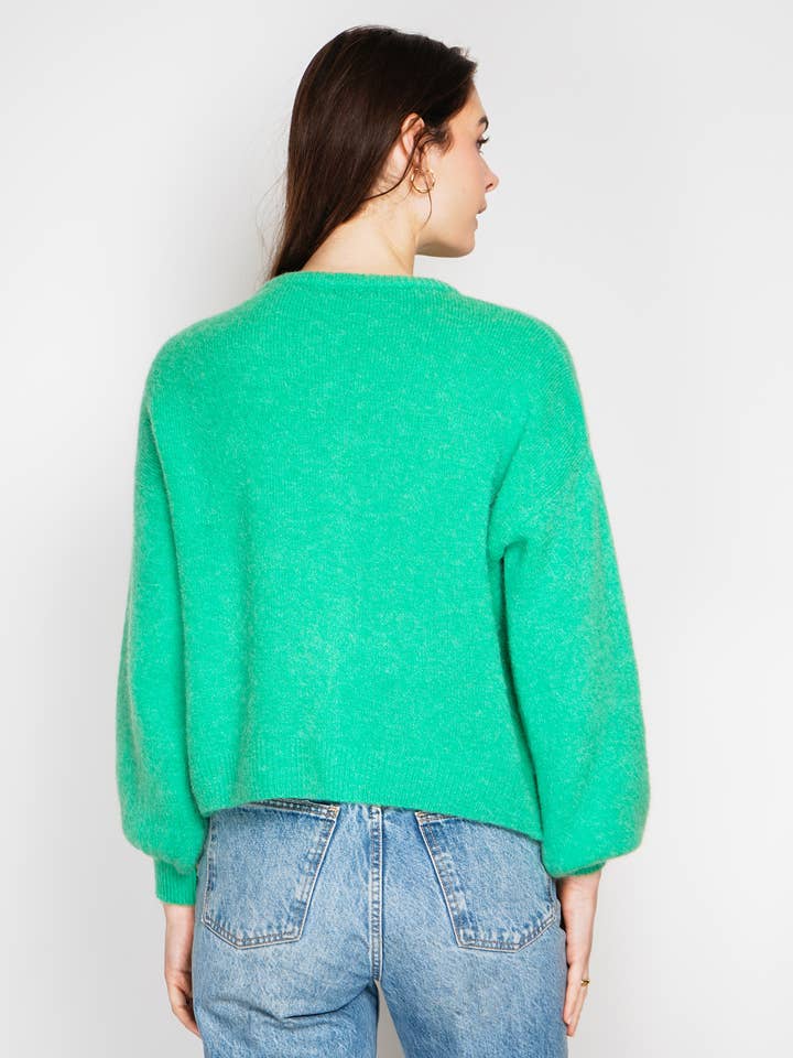 NOELINE - Wholesale Cardigan - Women's - Superfine alpaca and wool cardigan 75509