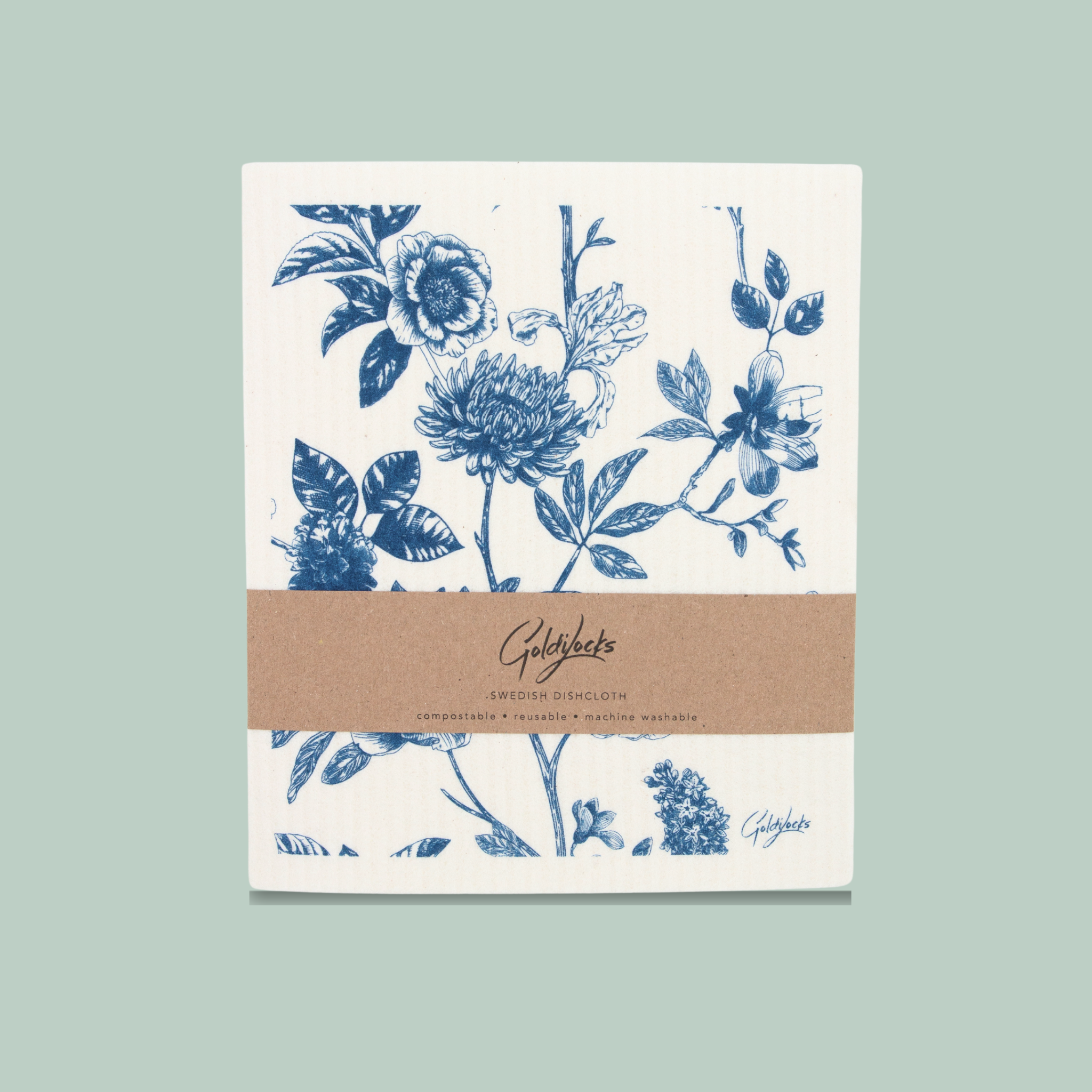 Goldilocks Goods - Wholesale Dishcloth - Swedish Dishcloth: Vintage Floral6