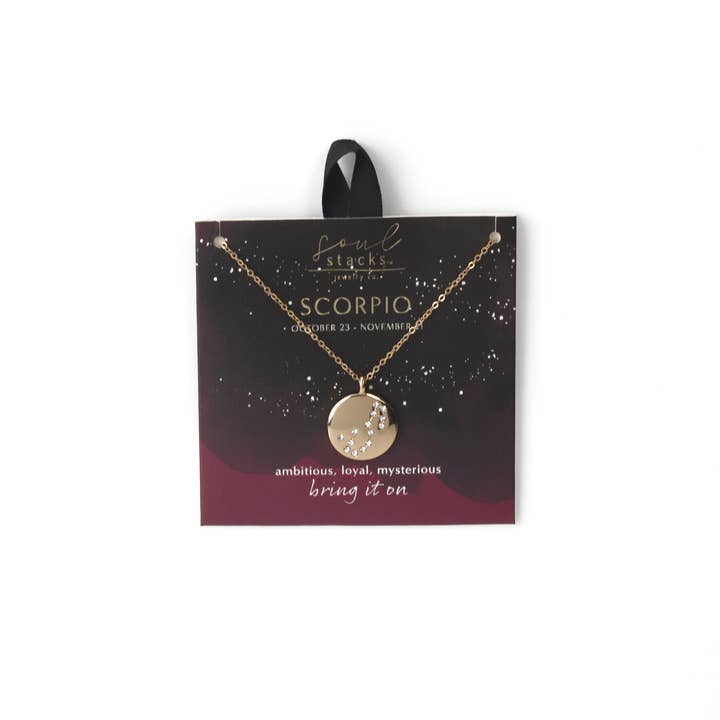 DM Merchandising - Wholesale Pendant/Charm Necklace - Soul Stacks Star Sign Pendant Assortment