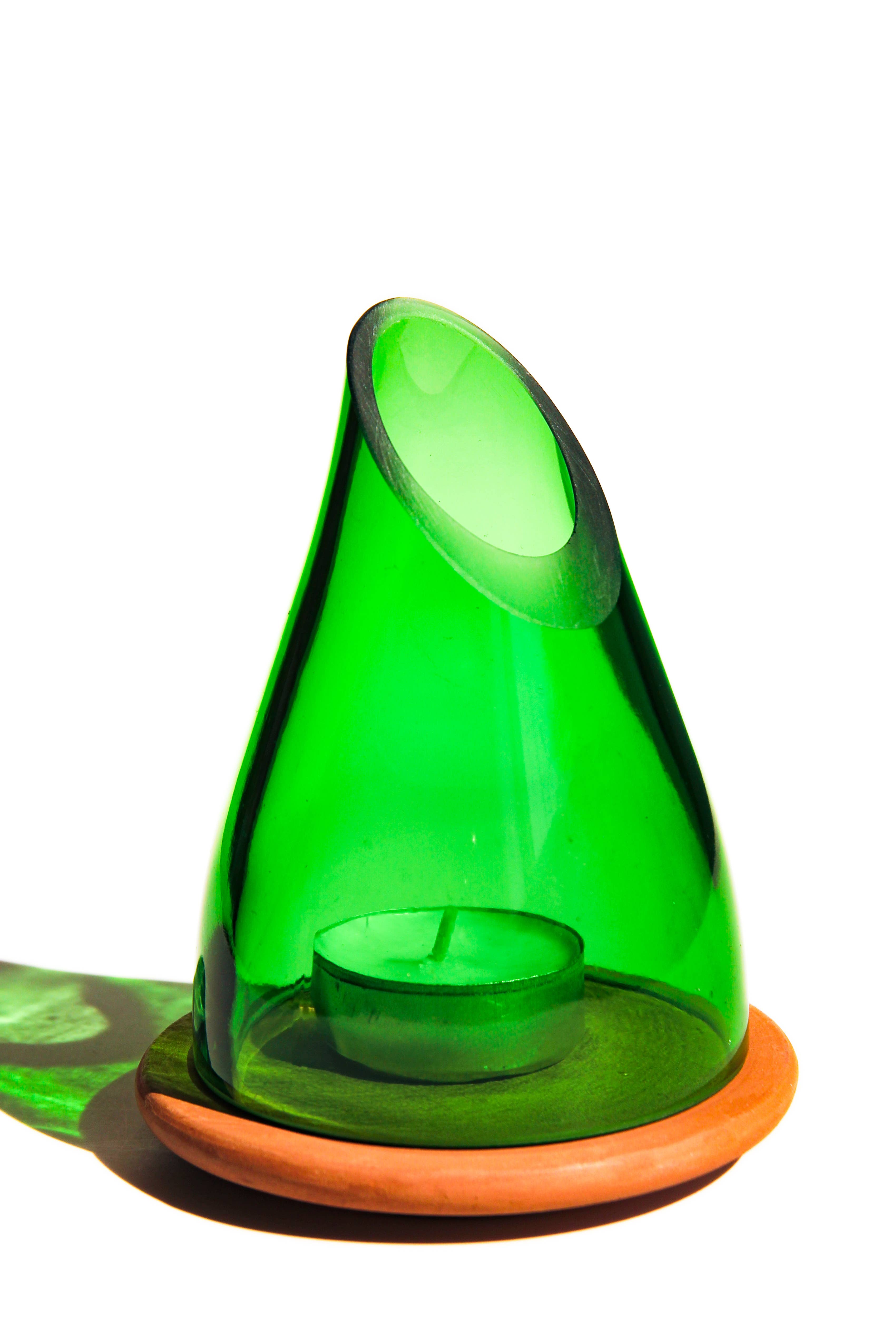 Ethical Global - Vente Lanternes - Lanterne/votive à face unie recyclée et fabriquée à la main