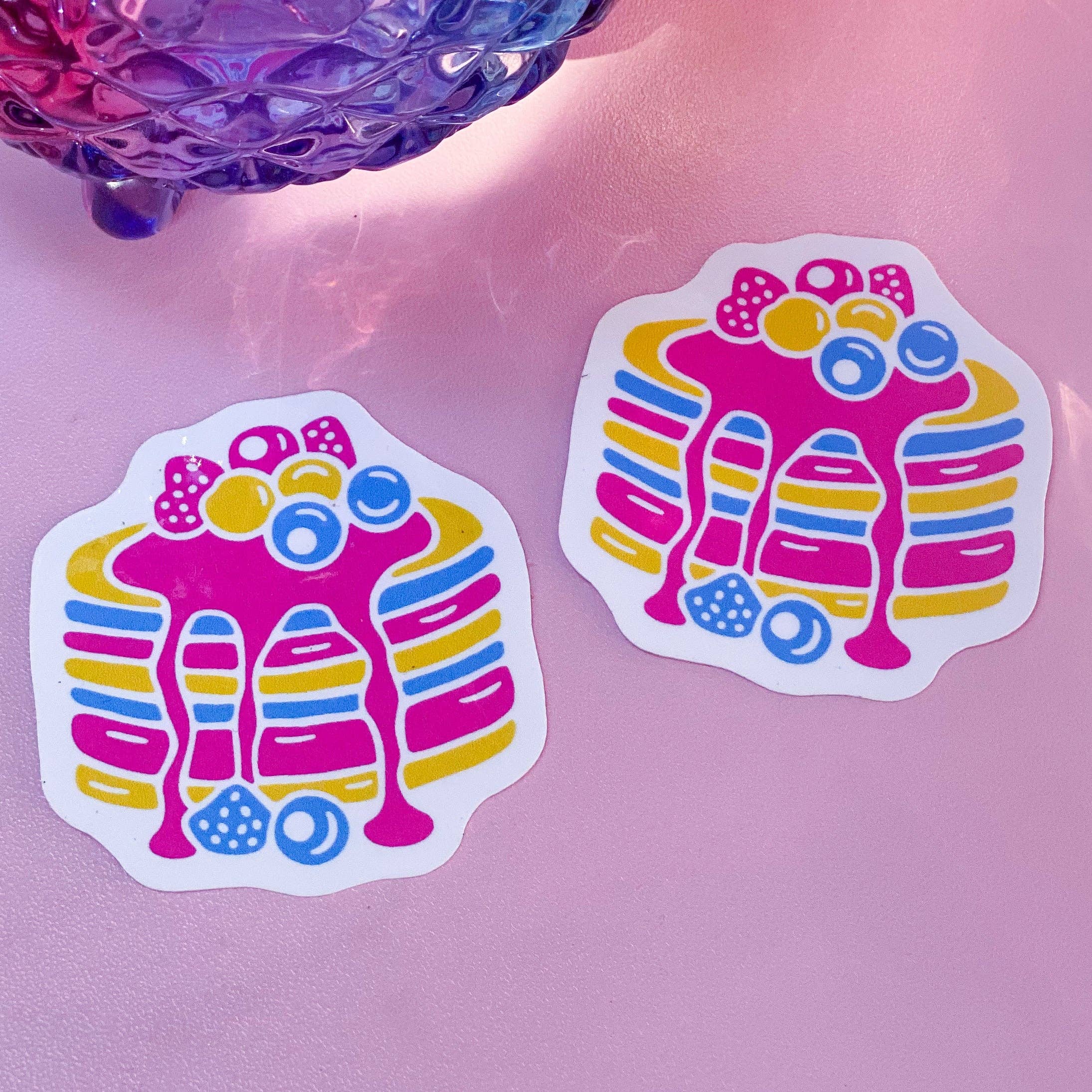 Inkwell and Ivy - Wholesale Sticker - Pancake Pansexual | Waterproof Sticker1
