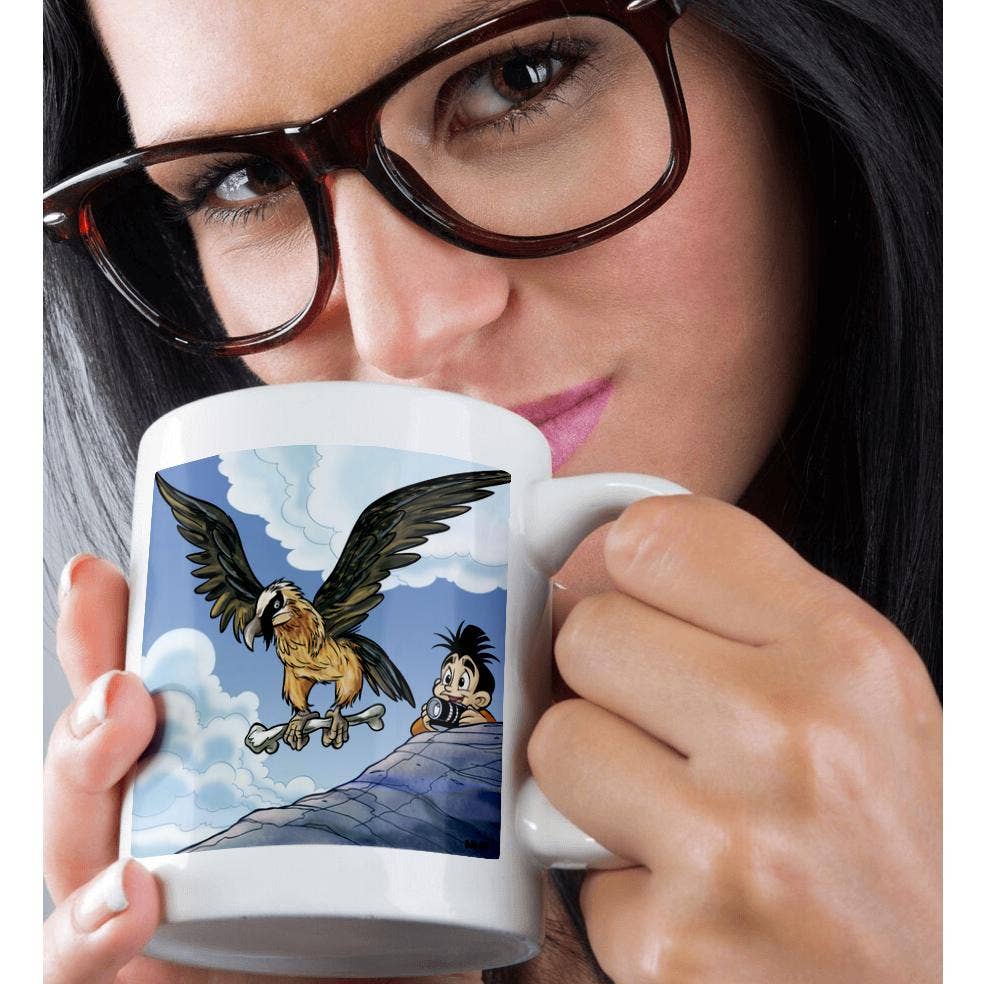 3dRose - Wholesale Coffee Mug - 3dRose, Kikeo photographs a bearded vulture in Spain, Mug9