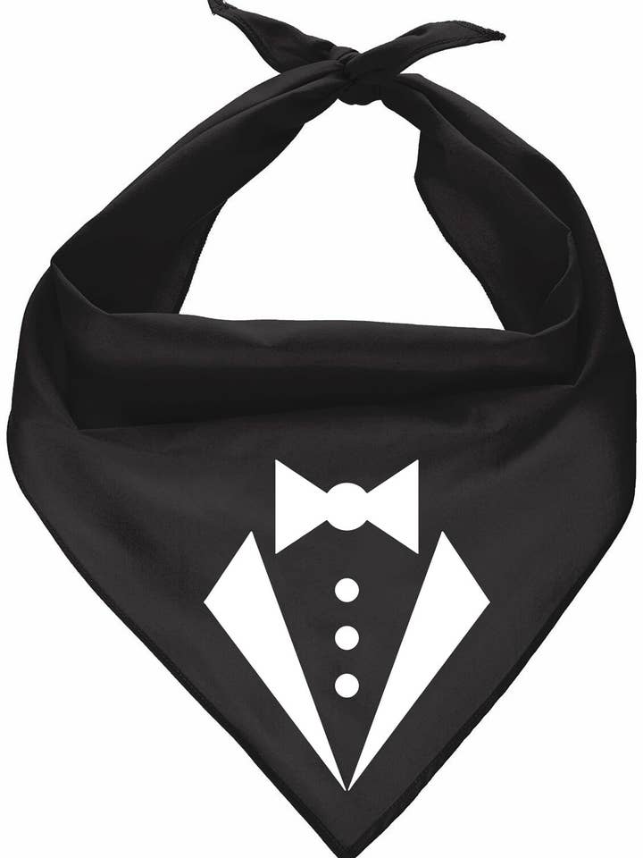 Tuxedo Bandana – Elegante bandana para perros para eventos especiales para venta al por mayor de Parisian Pet®
