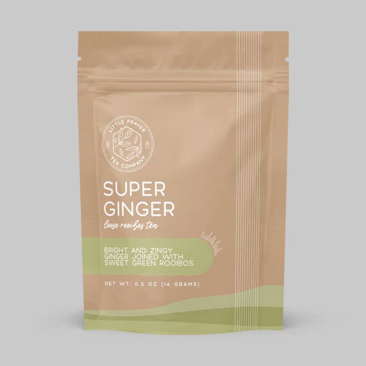 Little Prayer Tea Company - Wholesale Loose Tea - Loose Leaf Ginger Tea - Green Rooibos - Tea - Super Ginger