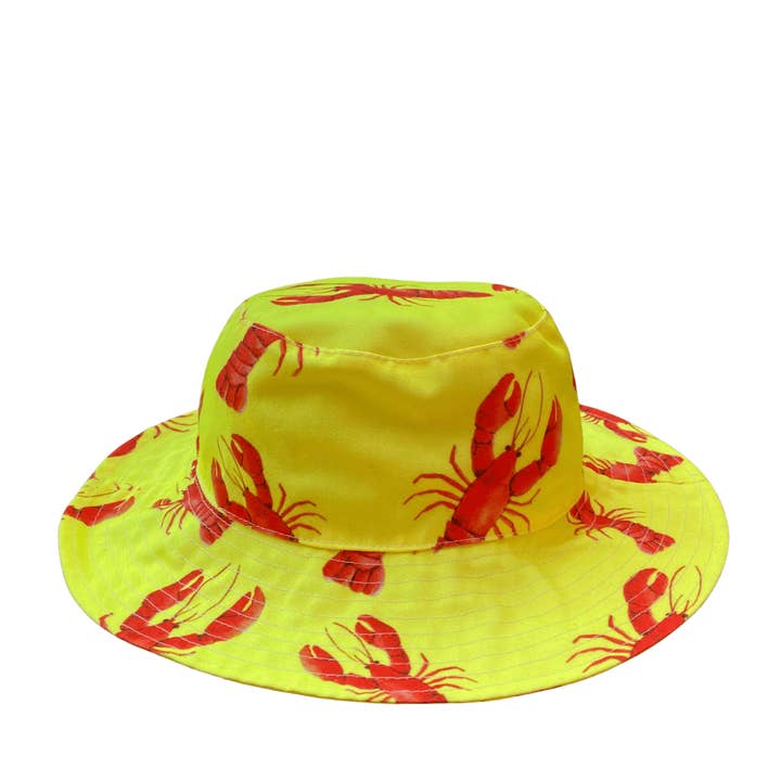 Bright Lobster Beach Hat for wholesale by Cheeky Chickadee