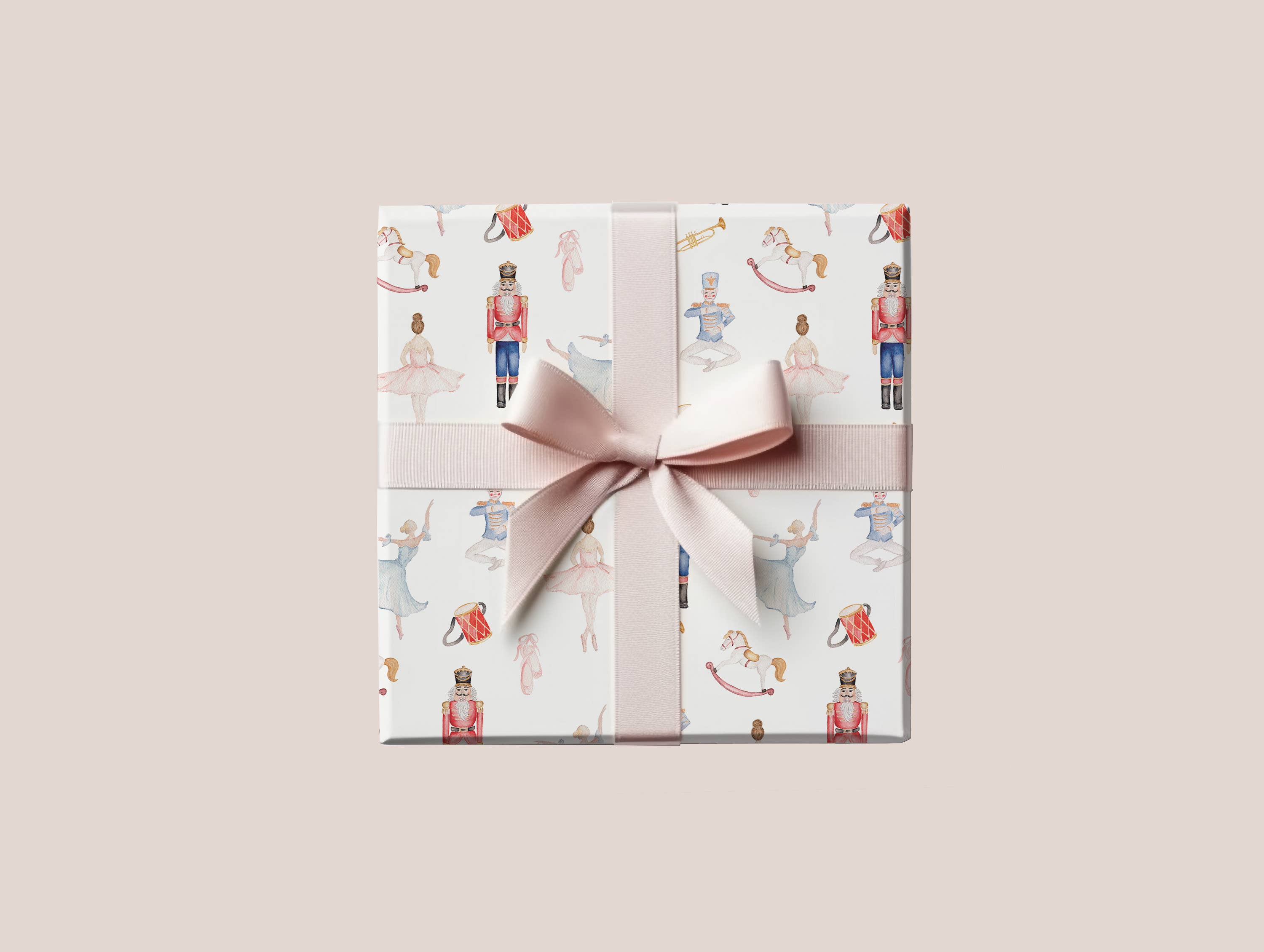 Rebecca Green Design - Wholesale Wrapping Paper Roll - Holiday Nutcracker Gift Wrap - 5 Sheets/Roll4