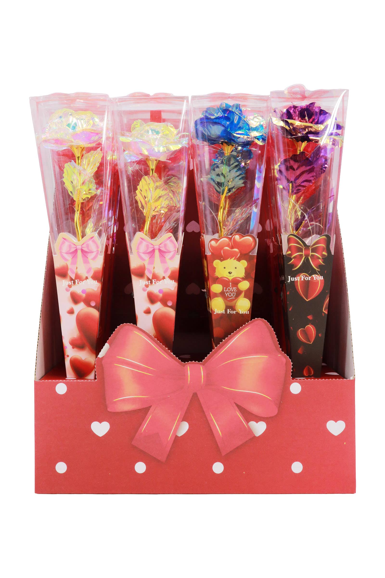 ASSORTED Shiny Metallic Galaxy Rose Light-up Gift Box for wholesale on Faire1