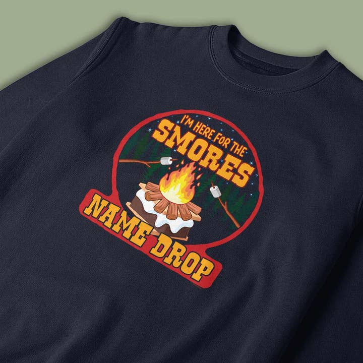 RetroPlanet - Vente Sweat-shirt à imprimés – unisexe - Chandail unisexe Here For The Smores Name Drop pour adulte S-2X1