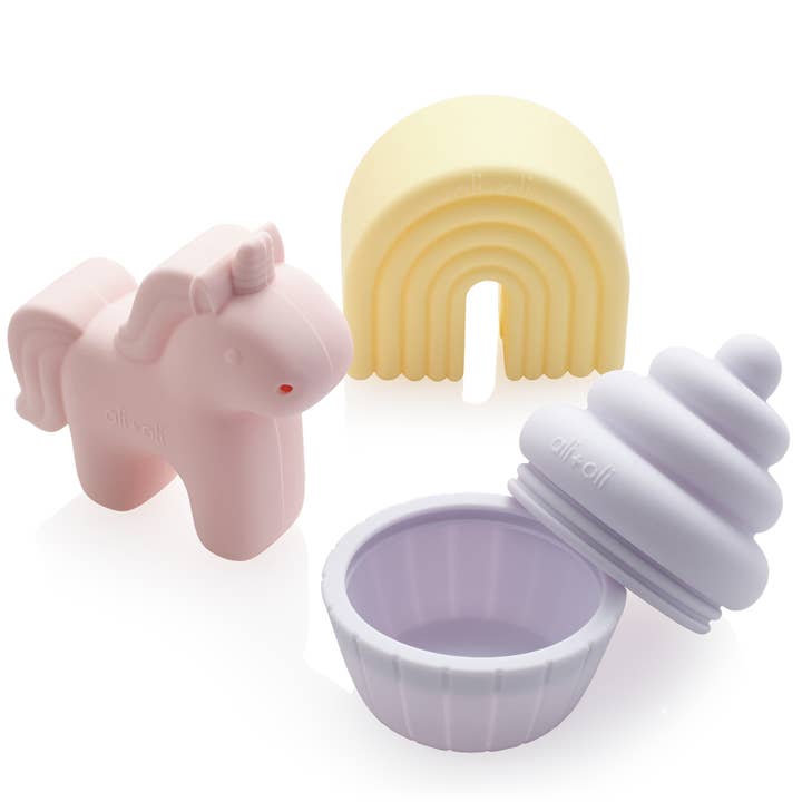 Ali+Oli - Wholesale Bath Toy - Baby - Ali+Oli Squirt Water Bath Toy Set (Unicorn Theme) Mold Free9