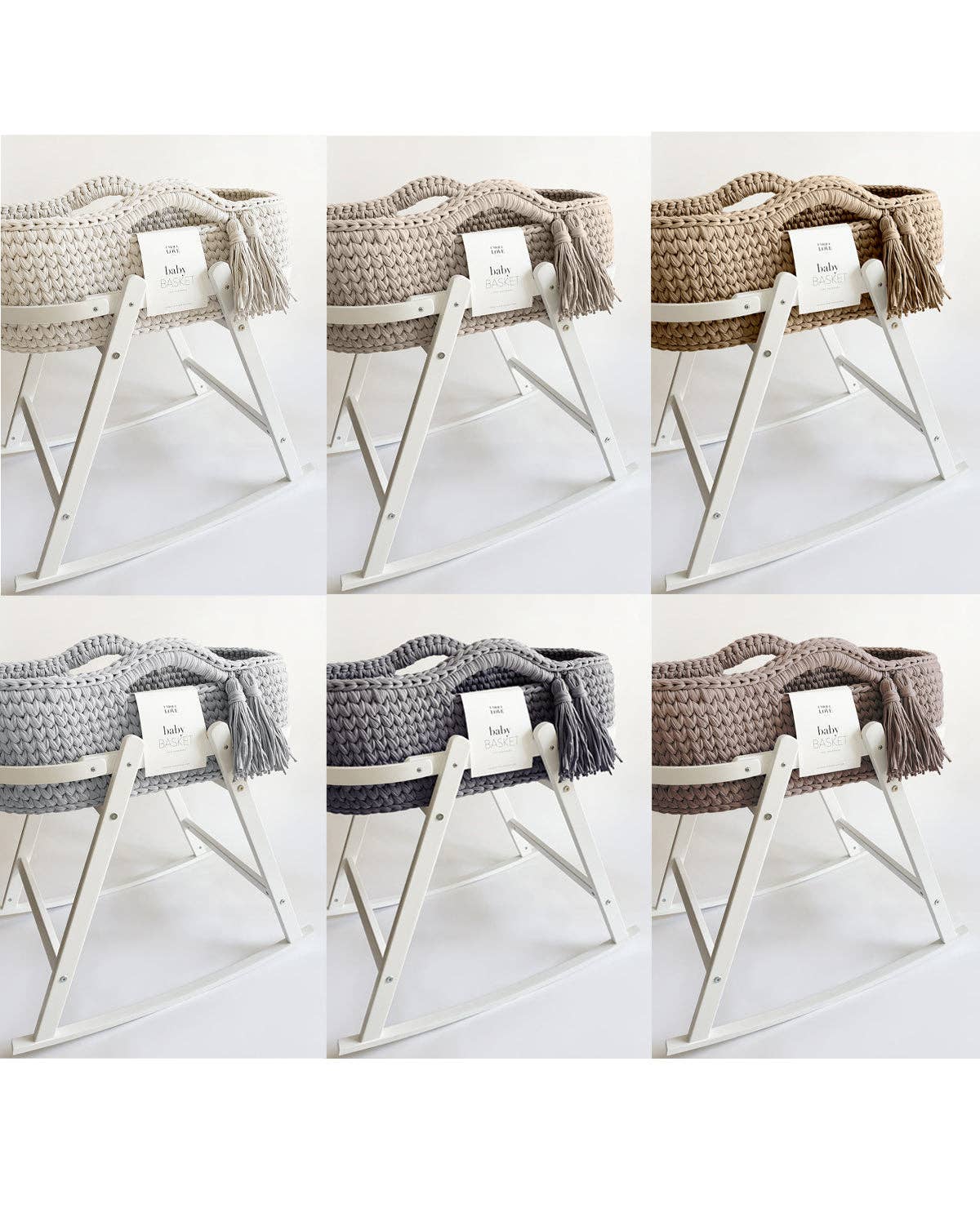 UNIQUE LOVE Design - Wholesale Handheld Rattle - Baby - Baby basket cradle rack - white2