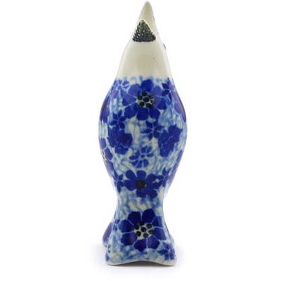 Polmedia Polish Pottery - Wholesale Decorative Figurine - Pie Bird 4" Misty Dragonfly Theme