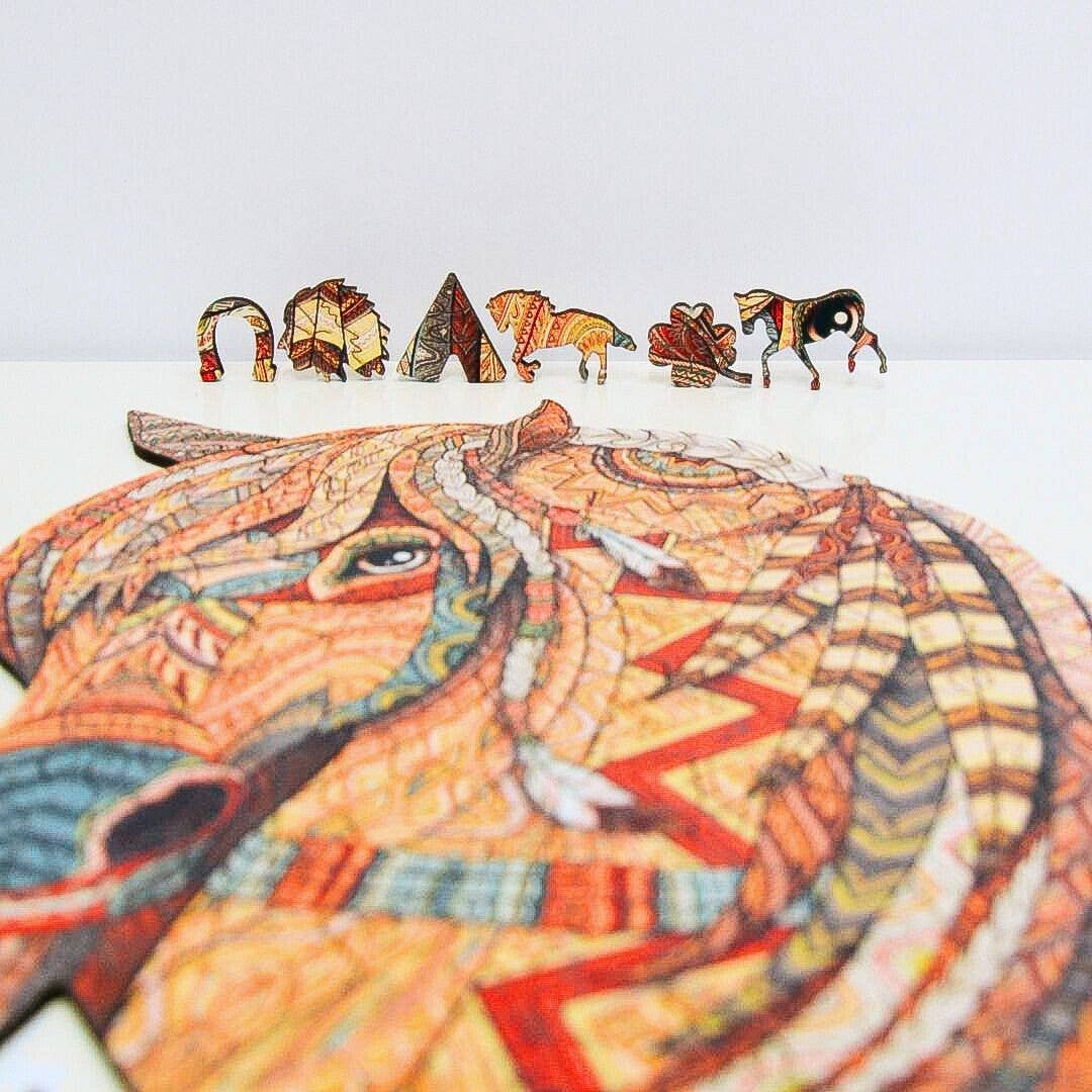 Lubiwood - Wholesale Puzzle - Adult - Majestic Horse Jigsaw A4 Premium Box5