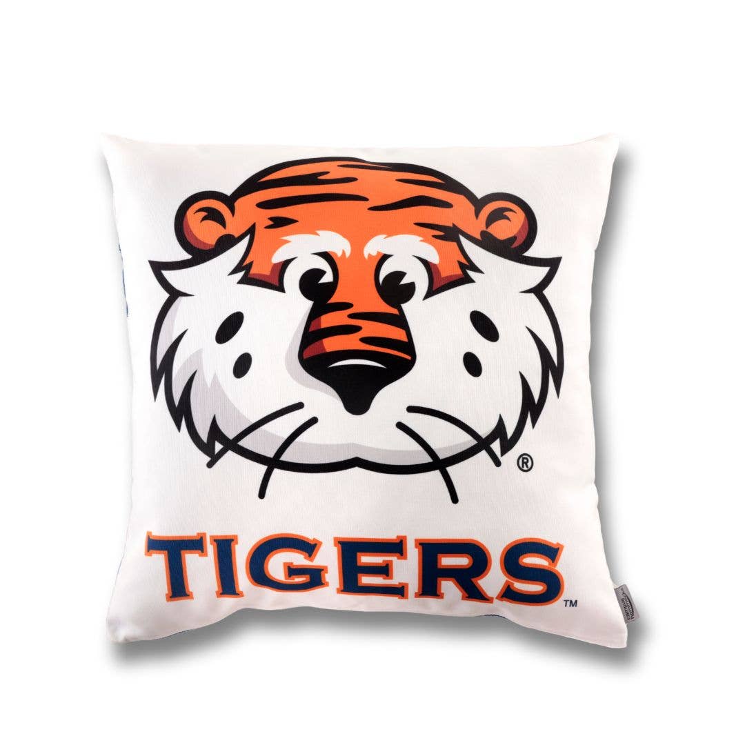 Campus Hammocks - Wholesale Throw/Decorative Pillow - Auburn Tigers Aubie Throw Pillow - Collegiate Licensed Decor