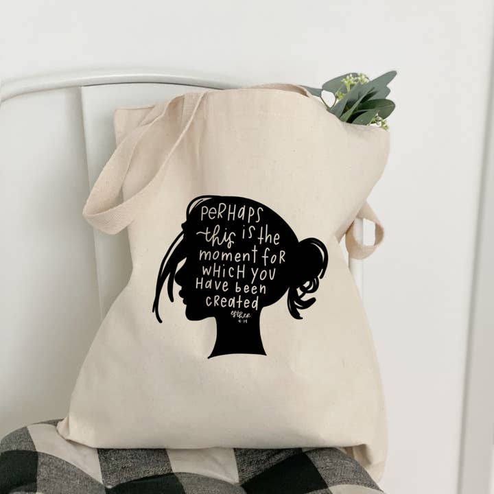 Bolso tote de lona | Bolsa de compras reutilizable | Citas cristianas para venta al por mayor de swaygirls