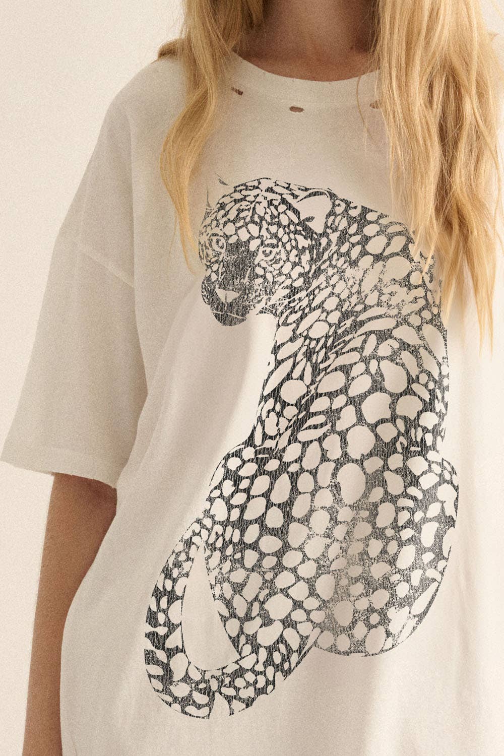 Promesa USA - Wholesale T-Shirt (Graphic) - Women's - Cheetah Mineral-Washed Oversized Graphic Tee13
