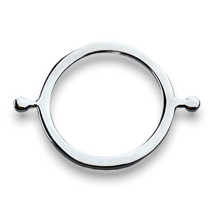 CONQUERing - Wholesale Band/Stacked Ring - Circle-Shaped Open Element