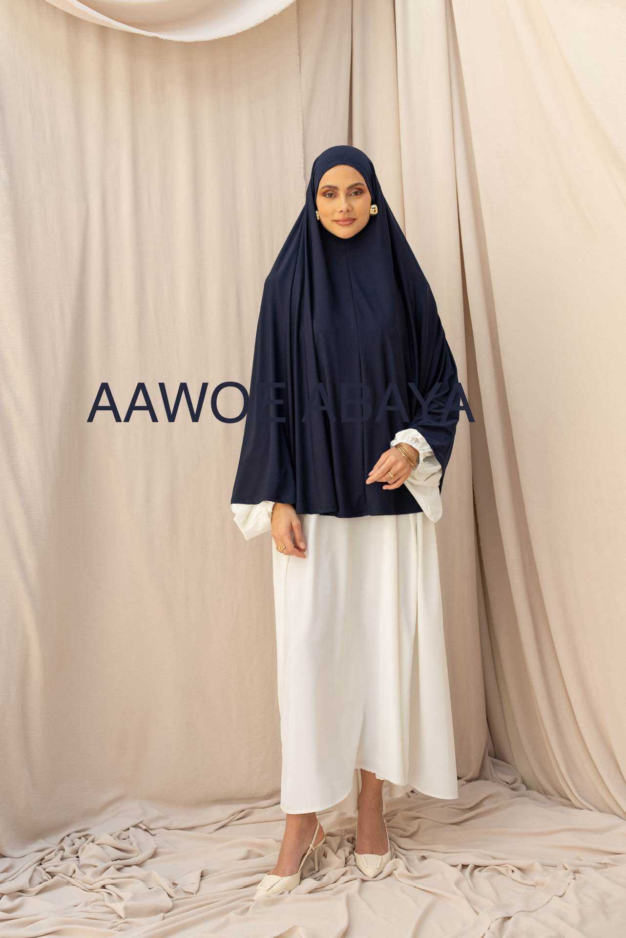 Aawoe Abaya - Wholesale Hijab - Dames - Elegante khimar met lange mouwen - 2418-KH75