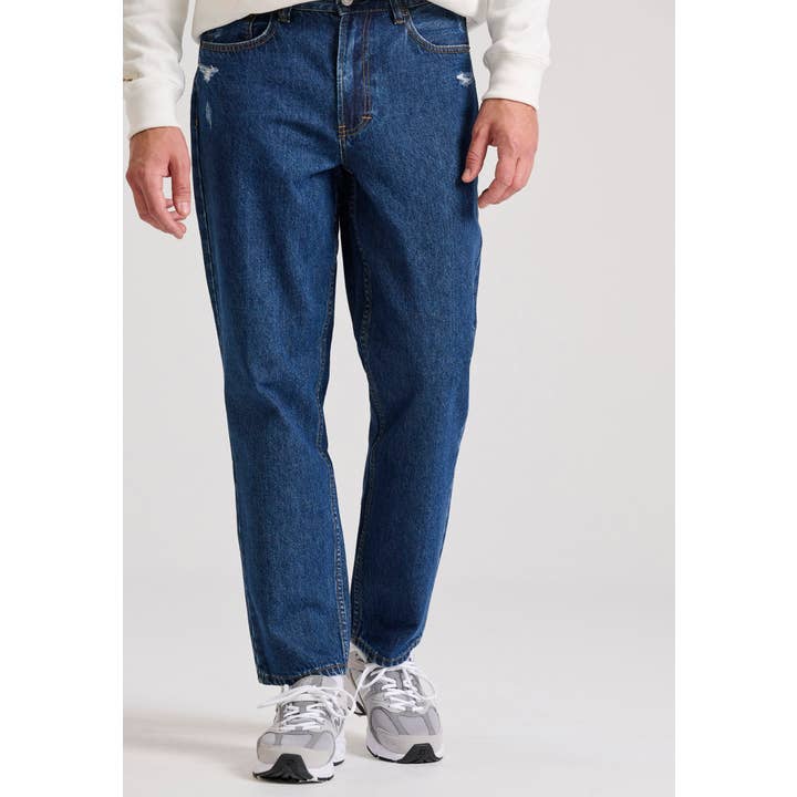 Funky Buddha herrejeans med løs pasform og slidte effekter for engroshandel hos Funky Buddha
