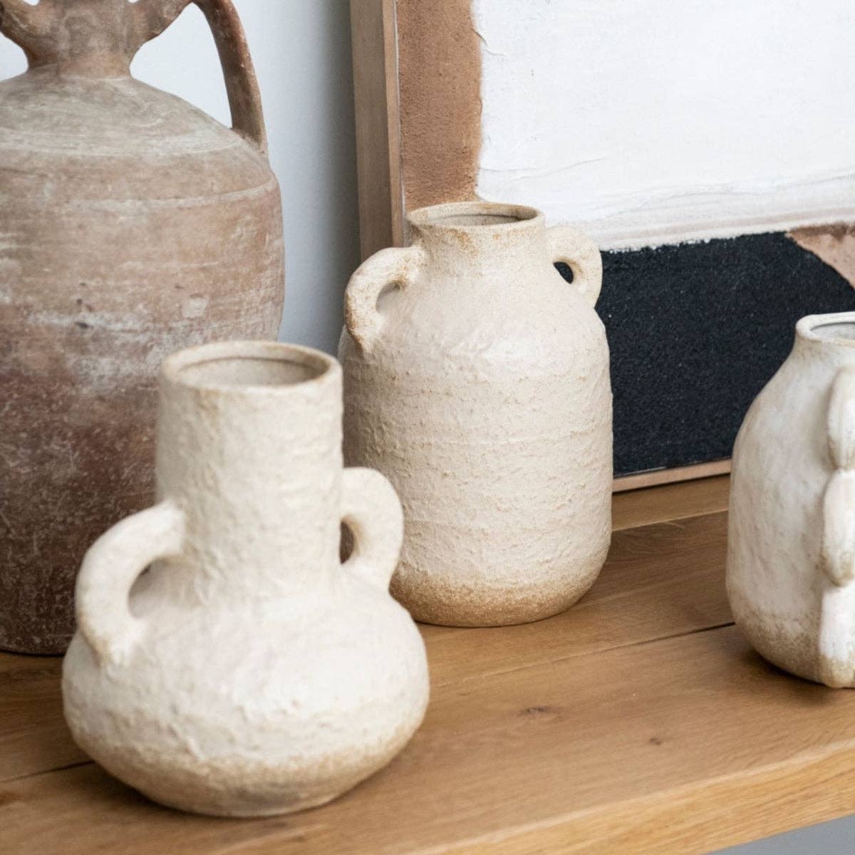 Andrea House - Wholesale Vase - Beige ceramic vase Sicily4