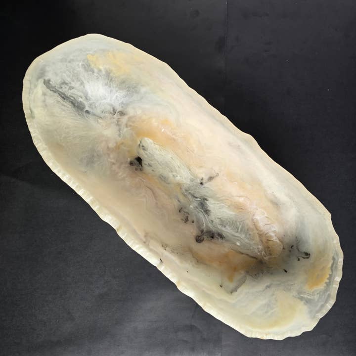 Gibb & Daan - Wholesale Serve Bowl - Large Resin Trough - Entryway Catchall - Decorative Bowl36