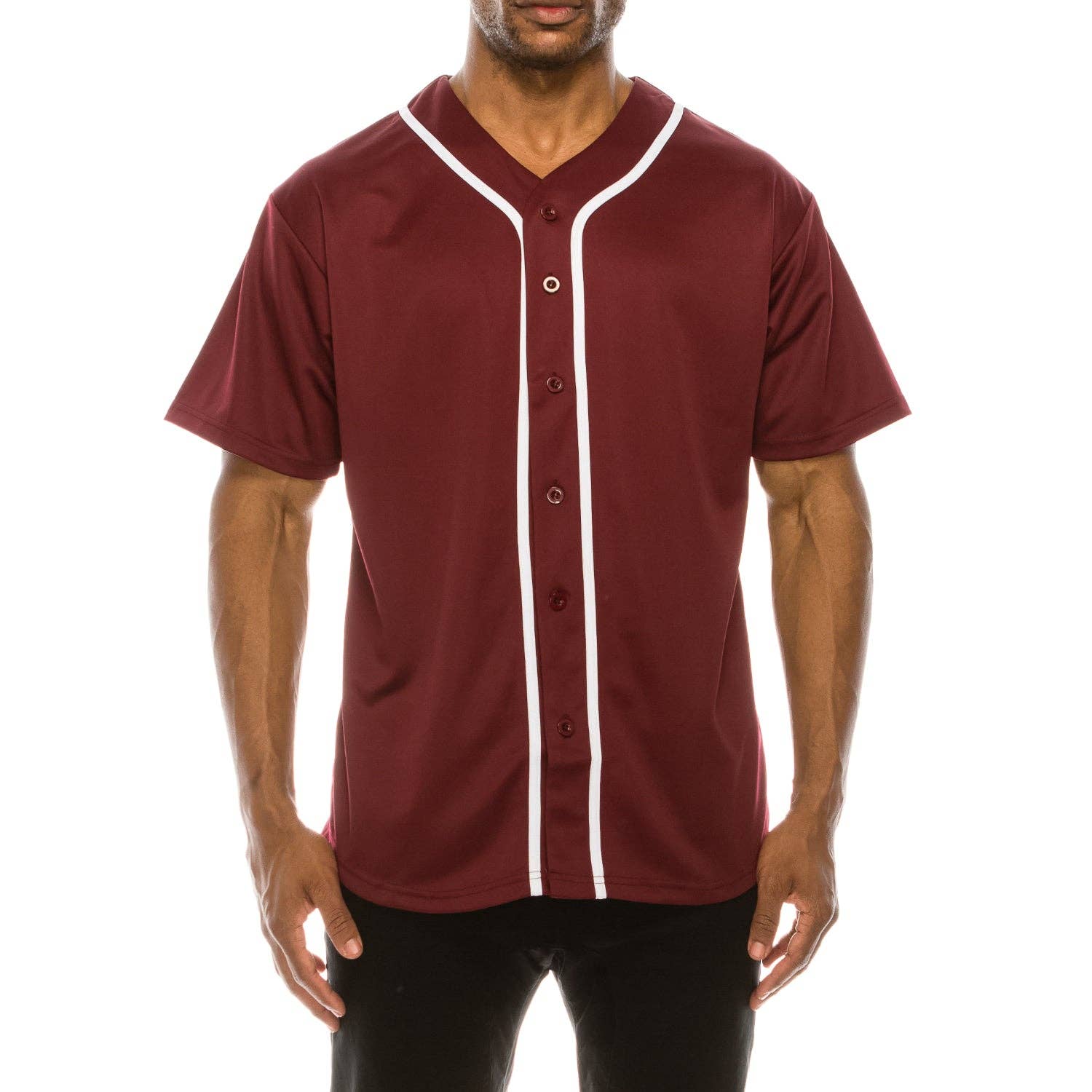 Victorious - Wholesale Button Down Shirt - Men's - BJ42 BASEBALL JERSEY (OPEN PACK)4